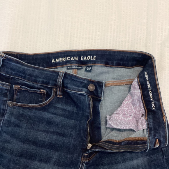 American Eagle High Rise Skinny Kick jeans - Picture 3 of 7